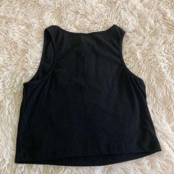 SHEIN Black Sleeveless Ribbed Tank Top - Picture 3 of 3